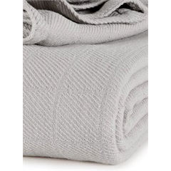 AllSoft Cotton Twin Blanket, Grey